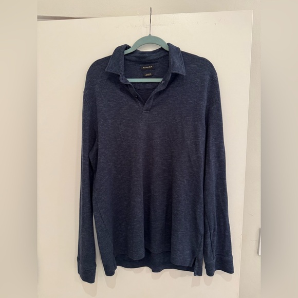 Massimo Dutti COTTON KNIT SWEATER WITH POLO COLLAR. Size xl. - Picture 1 of 5
